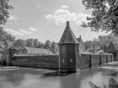 Alman muensterland 'inde eski bir kale