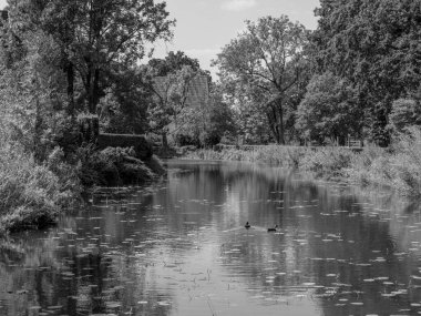 Alman muensterland 'inde eski bir kale