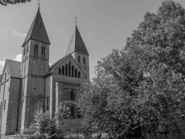 Alman muensterland 'inde eski bir kale