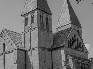 Alman muensterland 'inde eski bir kale