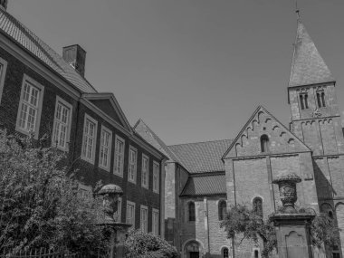 Alman muensterland 'inde eski bir kale