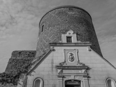 Alman muensterland 'inde Borken şehrinde bahar geldi.
