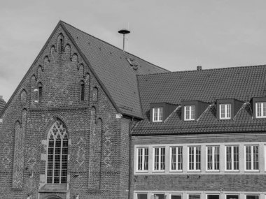 Alman muensterland 'inde Borken şehrinde bahar geldi.