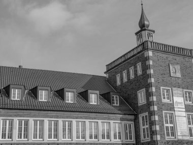 Alman muensterland 'inde Borken şehrinde bahar geldi.