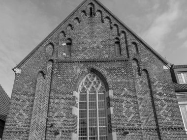 Alman muensterland 'inde Borken şehrinde bahar geldi.