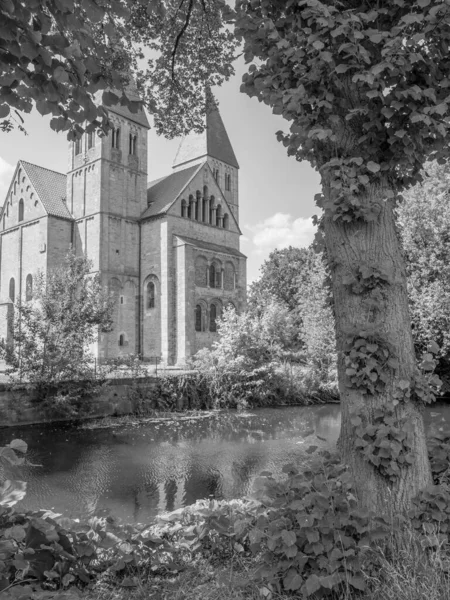 Alman muensterland 'inde eski bir kale