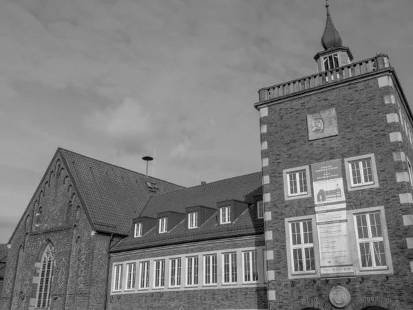 Alman muensterland 'inde Borken şehrinde bahar geldi.