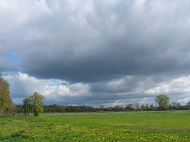Almanya 'da dingdener Heide' de yürüyüş