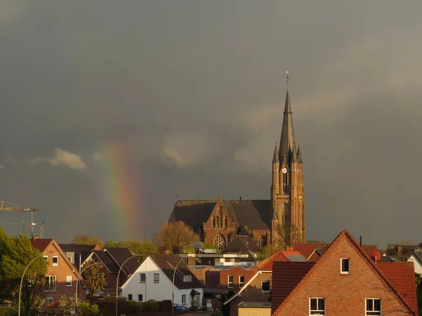 Rainbow Church Westphalia — Stockfoto