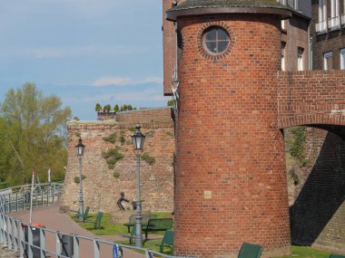 Rees at the river rhine in German