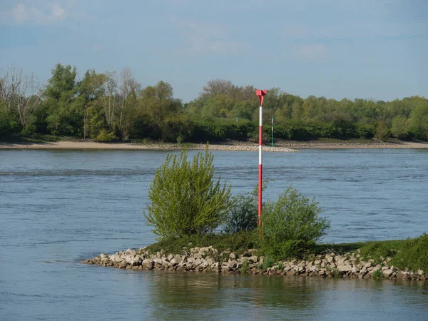 Rees River Rhine Germany — Stockfoto