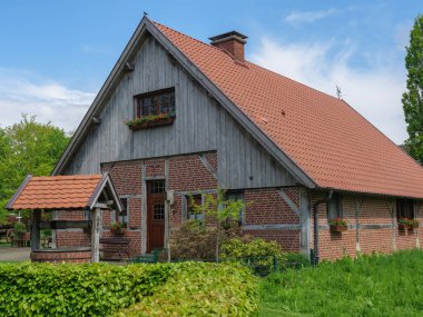 Alman Muensterland 'inde bahar geldi.