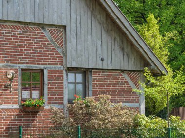 Alman Muensterland 'inde bahar geldi.