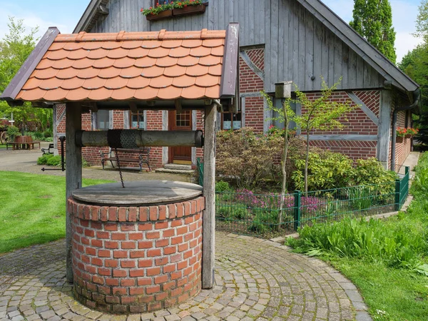Alman Muensterland 'inde bahar geldi.