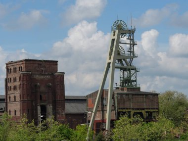 Ruhr aerea 'daki herten şehri. 