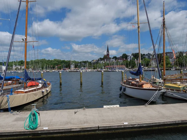 Město Flensburg Baltského Moře Německu — Stock fotografie