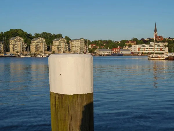 Staden Flensburg Vid Baltiska Havet Tyskland — Stockfoto