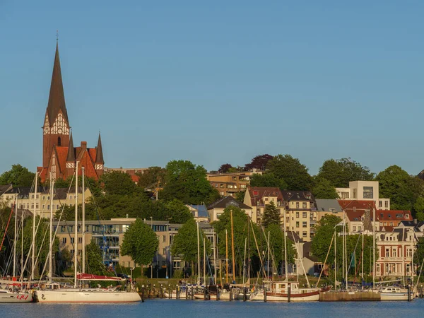 Staden Flensburg Vid Baltiska Havet Tyskland — Stockfoto