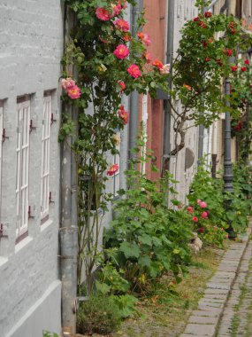 Baltık Denizi 'ndeki Flensburg şehri