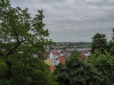 Baltık Denizi 'ndeki Flensburg şehri