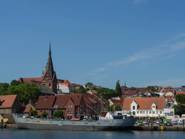 Flensburg Město Německu Baltského Moře — Stock fotografie