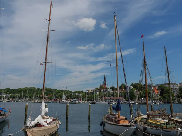 Město Flensburg Baltského Moře — Stock fotografie