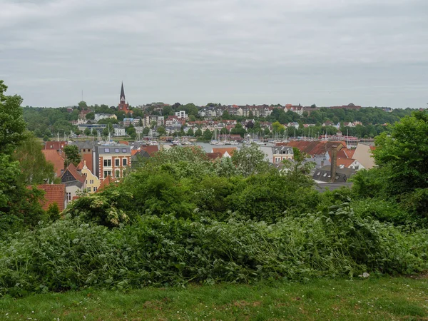 Staden Flensburg Vid Det Baltiska Havet — Stockfoto