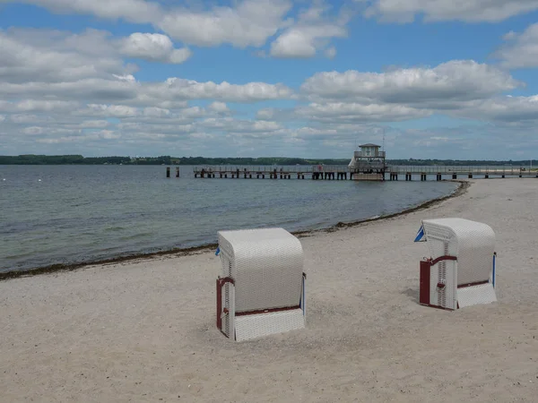 Der Strand Und Die Burg Von Kleecksburg Deutschland — Stockfoto