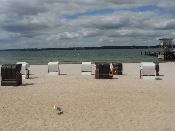 Der Strand Und Die Burg Von Kleecksburg Deutschland — Stockfoto