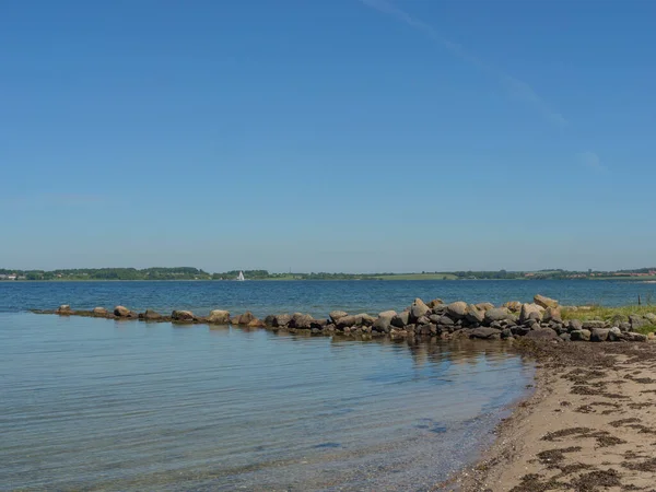 Wandelen Aan Baltische Zee Bij Gluecksburg Duitsland — Stockfoto