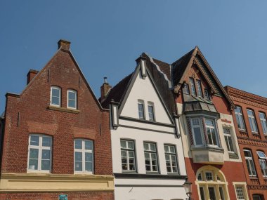 Friedrichstadt 'ın birçok kanalı olan küçük bir köyü.