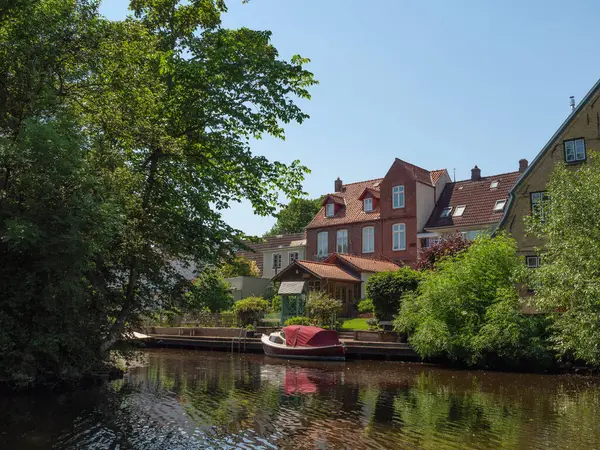 Small Village Friedrichstadt Many Canals — Stock Photo, Image