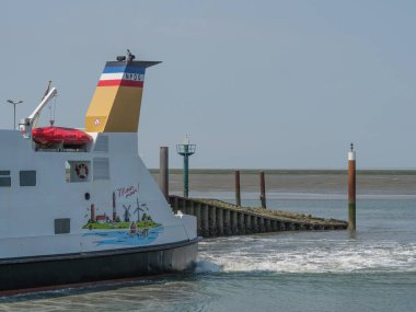 Hallig Hooge Alman Kuzey Denizi 'nde.