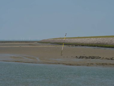 Hallig Hooge Alman Kuzey Denizi 'nde.