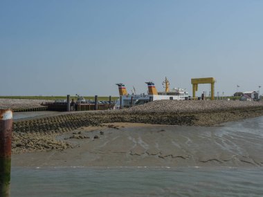 Hallig Hooge Alman Kuzey Denizi 'nde.