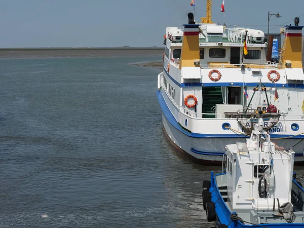 Hallig Hooge Iin Mar Del Norte Alemán —  Fotos de Stock