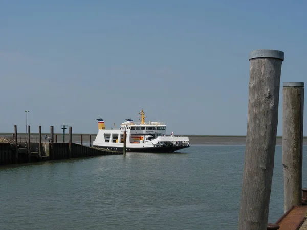 Hallig Hooge Iin Duitse Noordzee — Stockfoto