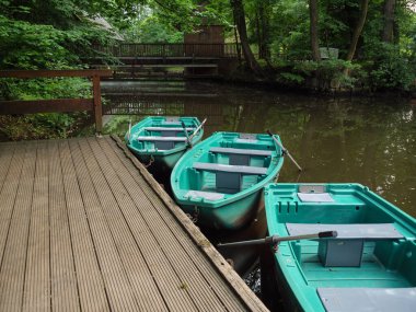 Westphalia 'da küçük bir nehir ve değirmen