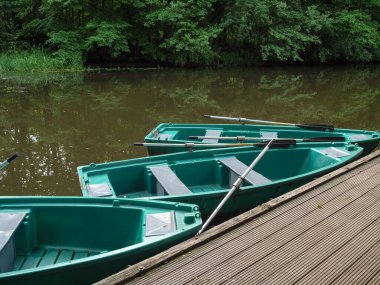 Westphalia 'da küçük bir nehir ve değirmen