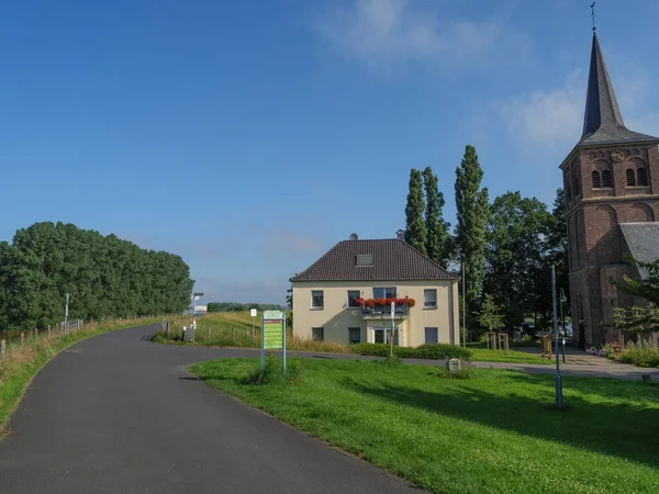 Vid Floden Rhine Nära Bislich Tyskland — Stockfoto