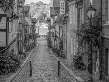 Baltık Denizi 'ndeki Flensburg şehri