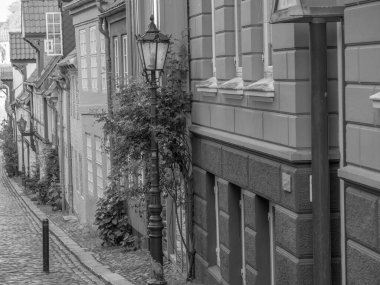 Baltık Denizi 'ndeki Flensburg şehri