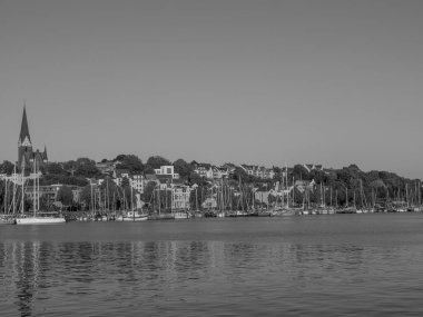 Baltık Denizi 'ndeki Flensburg şehri