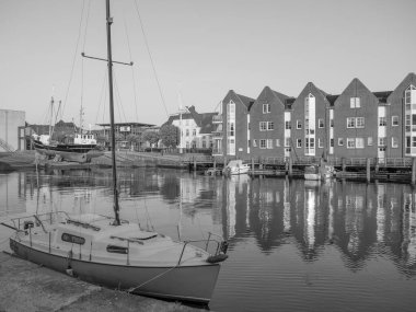 the city of Husum at the north sea in germany