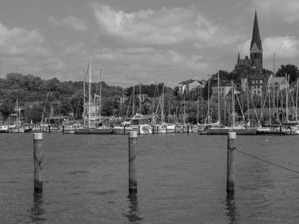 Kota Flensburg Laut Baltik — Stok Foto