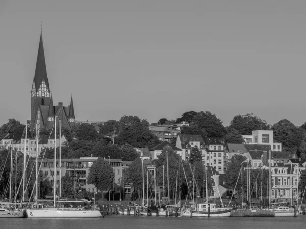 Staden Flensburg Vid Det Baltiska Havet — Stockfoto