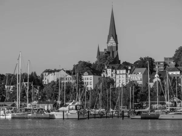Stad Flensburg Aan Baltische Zee — Stockfoto