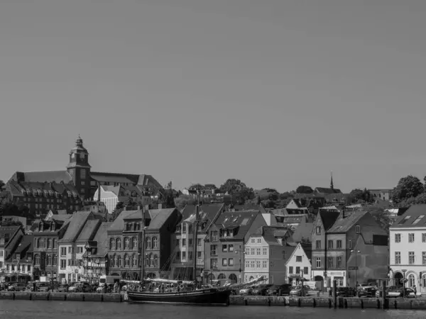 Flensburg Stad Aan Baltische Zee Duitsland — Stockfoto