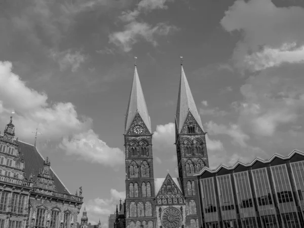 City Bremen Weser River — Stock Photo, Image