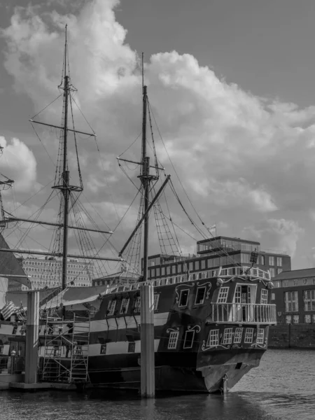 Ciudad Bremen Río Wester — Foto de Stock